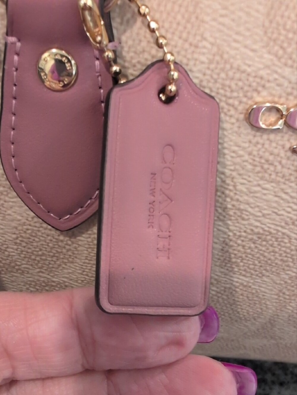 Coach Rowan Signature Canvas Satchel with Heart Charm - Picture 3 of 10